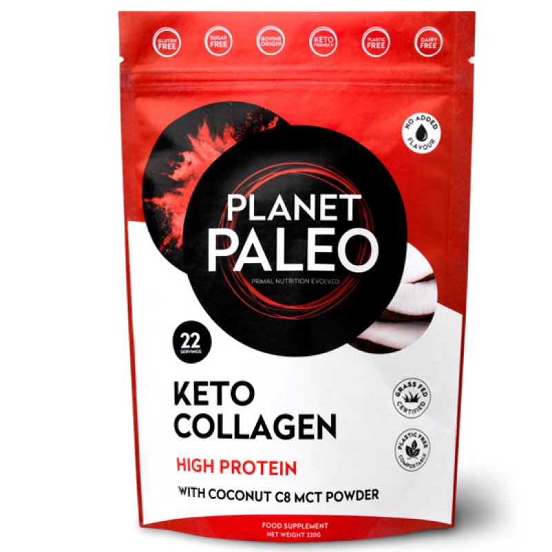 Planet Paleo Κολλαγόνο με MCT 'Keto Collagen' (220γρ) Τρόφιμα